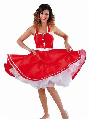 Rock n`roll jurkje rood